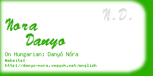 nora danyo business card